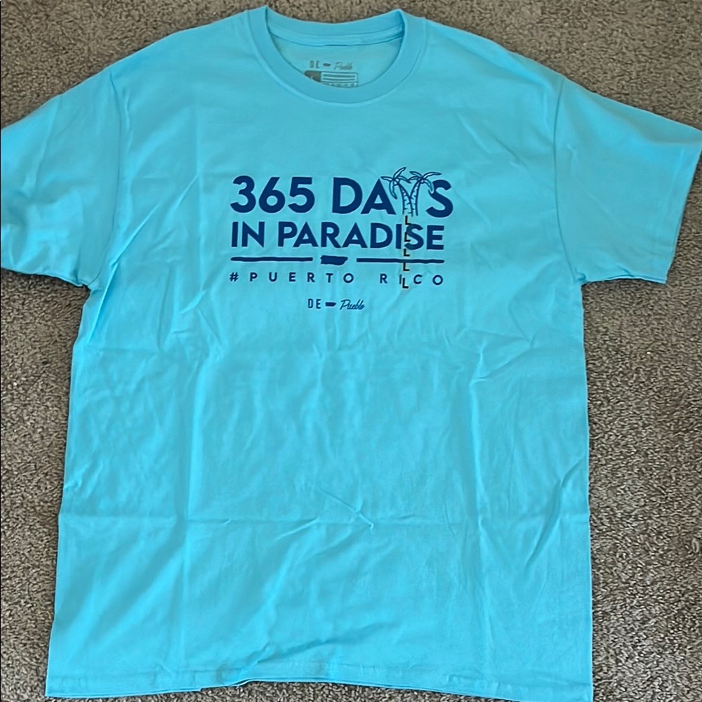 Puerto Rico Blue Graphic T-Shirt